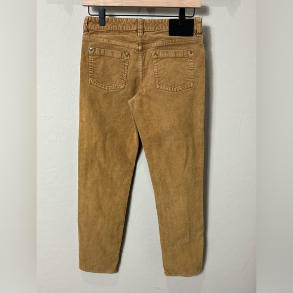 Rvca Corduroy Pants Cords Dagger Boyfriend Fit Mustard Trouser Skate Fall Crop - Picture 4 of 13
